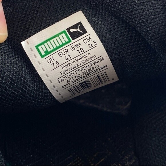 Puma Suede Jelly Skater Studded Cap Toe Classic Sneakers Black Size 10 - Picture 11 of 11